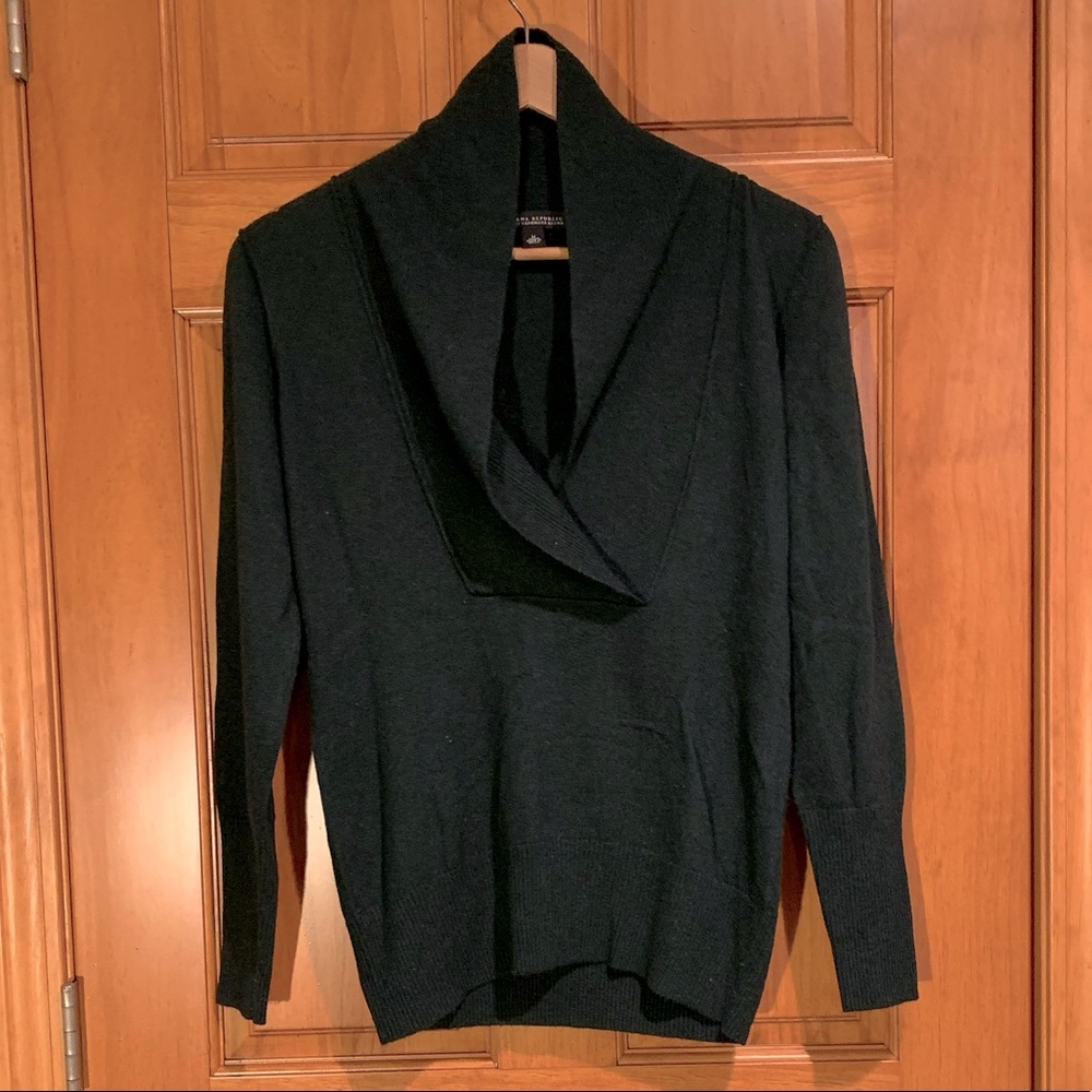 EUC DK Green sweater cashmere medium